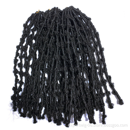 Synthetic Butterfly Locs Braiding Hair Extension Curl Locs Crochet Hair Goddess Ombre Wholesale Butterfly Locs Bulk For Woman